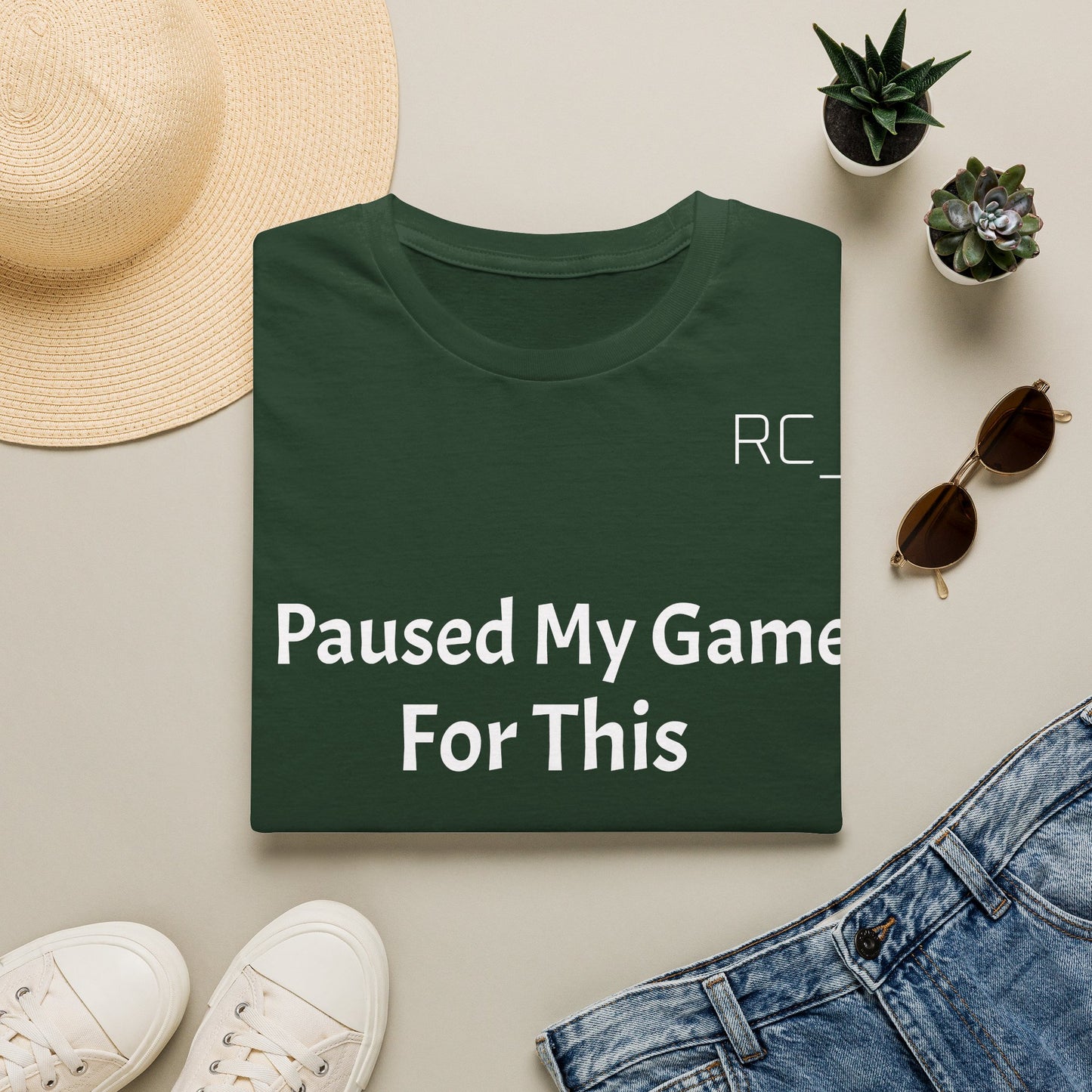 T-Shirt — "Paused My Game For This" Gamer Funny Tee