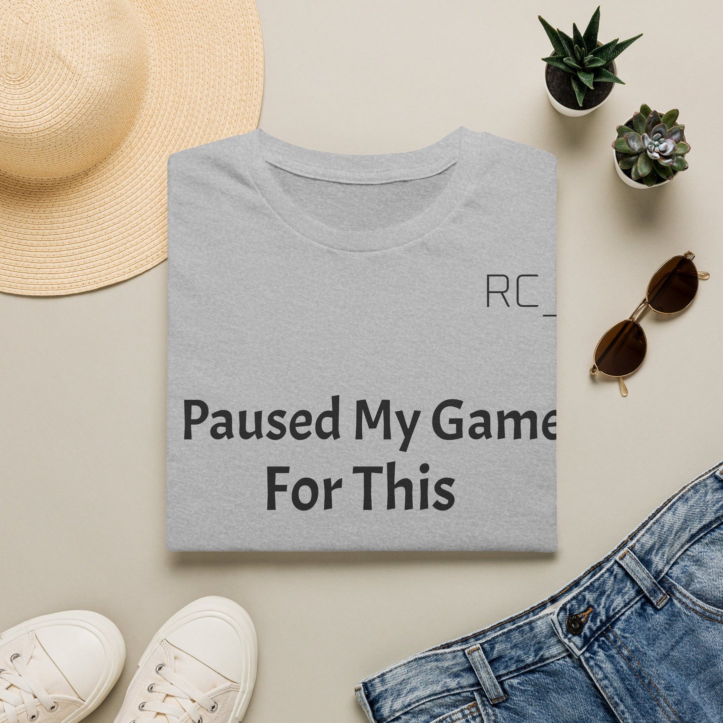 T-Shirt — "Paused My Game For This" Gamer Funny Tee