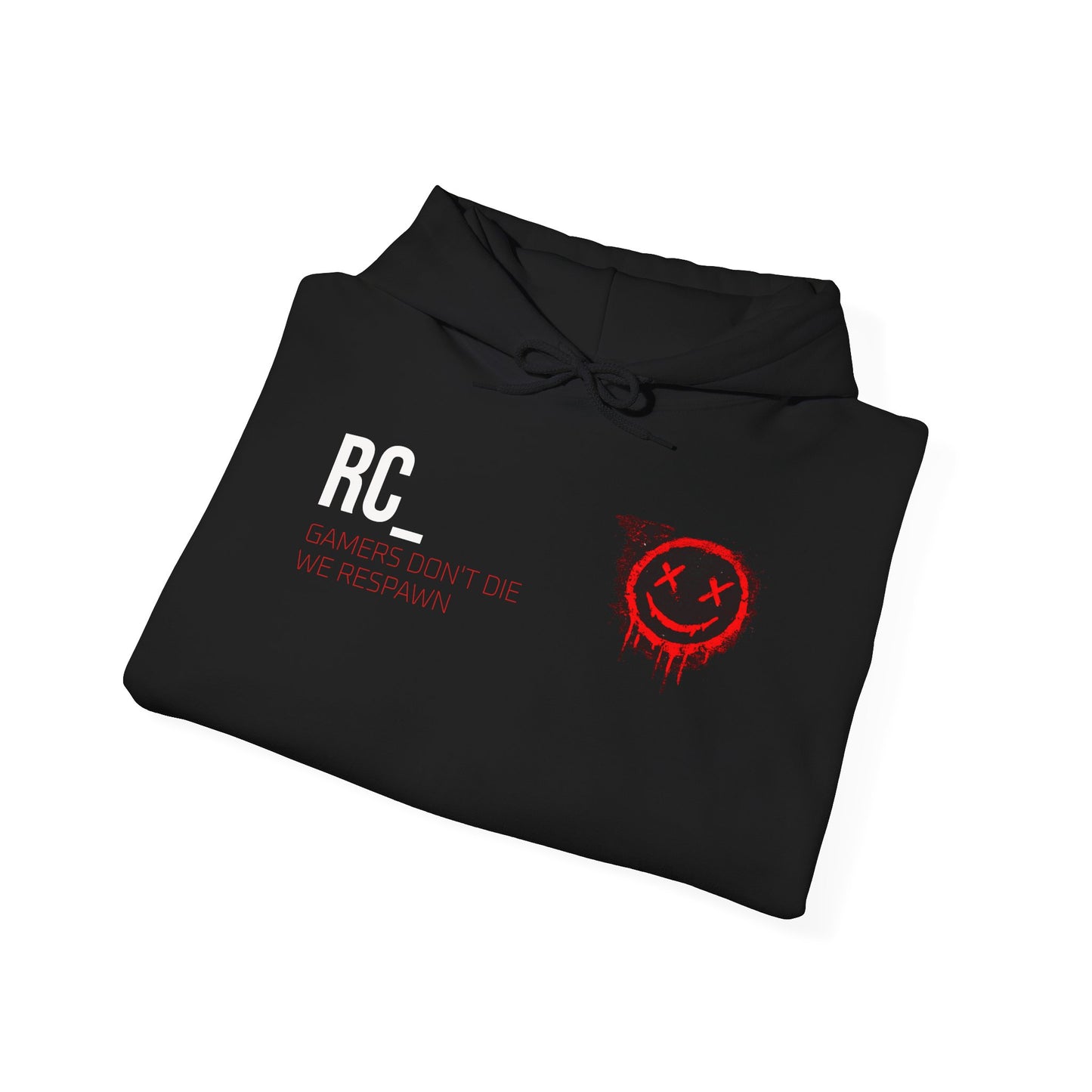 Respawn Club Hoodie — "Queue Again?" Gaming Pullover with Ping 999 Sleeve
