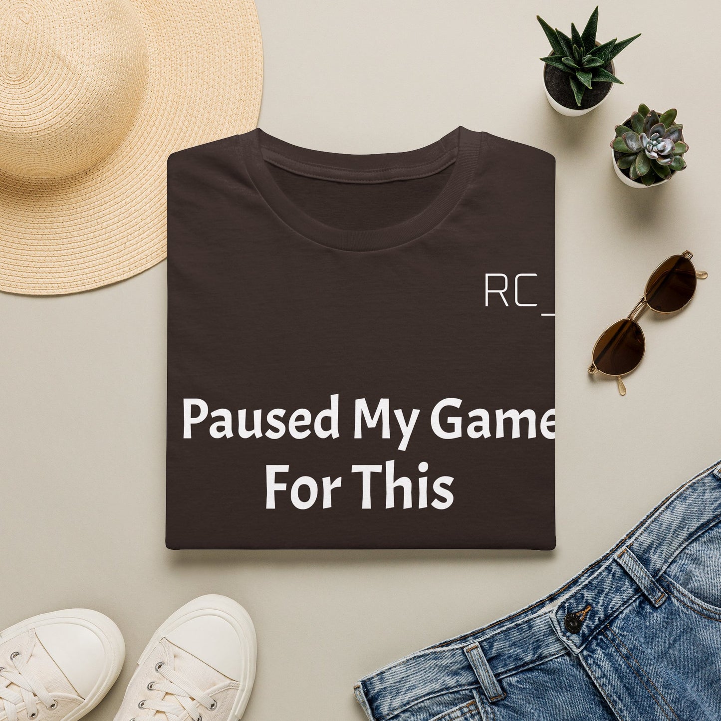 T-Shirt — "Paused My Game For This" Gamer Funny Tee