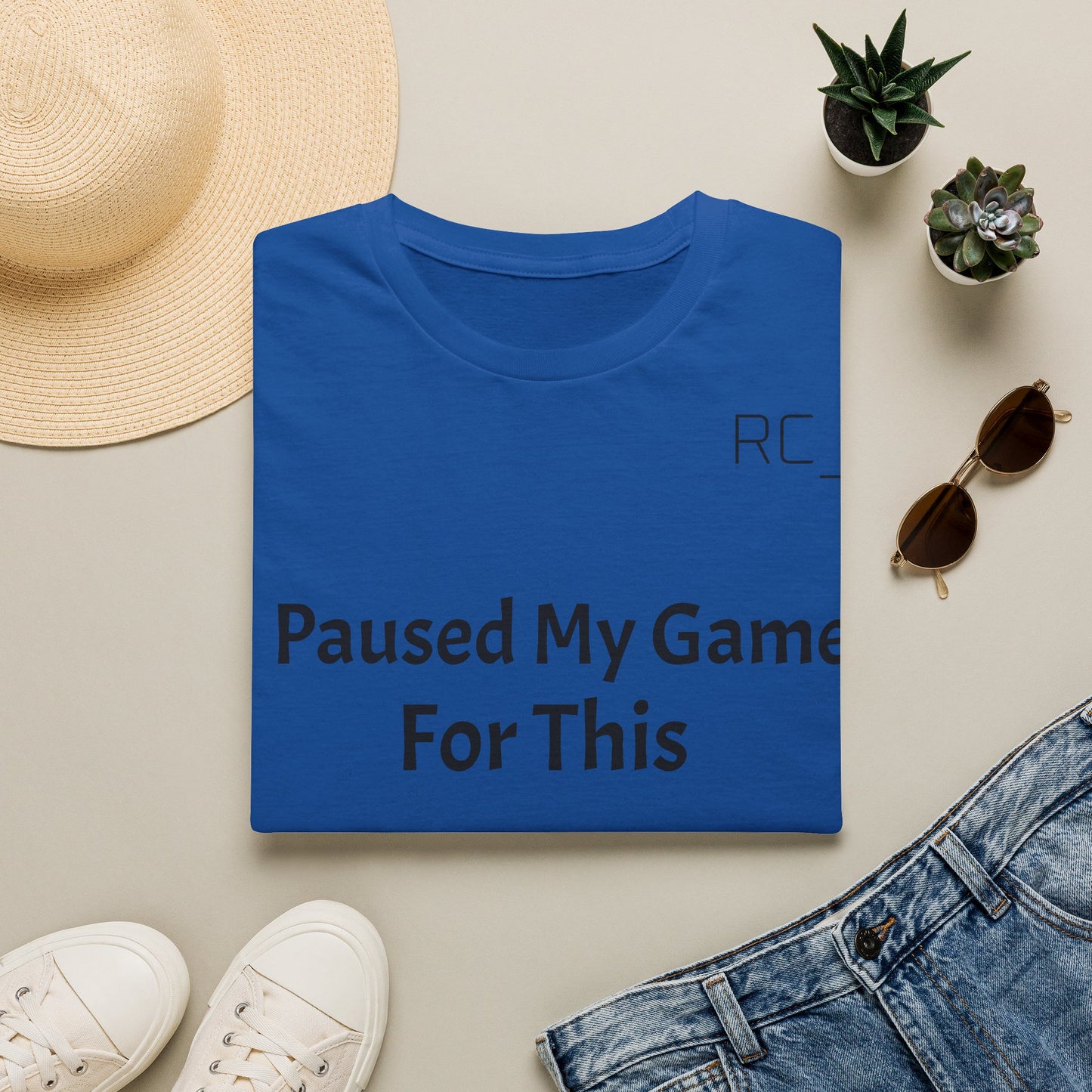 T-Shirt — "Paused My Game For This" Gamer Funny Tee