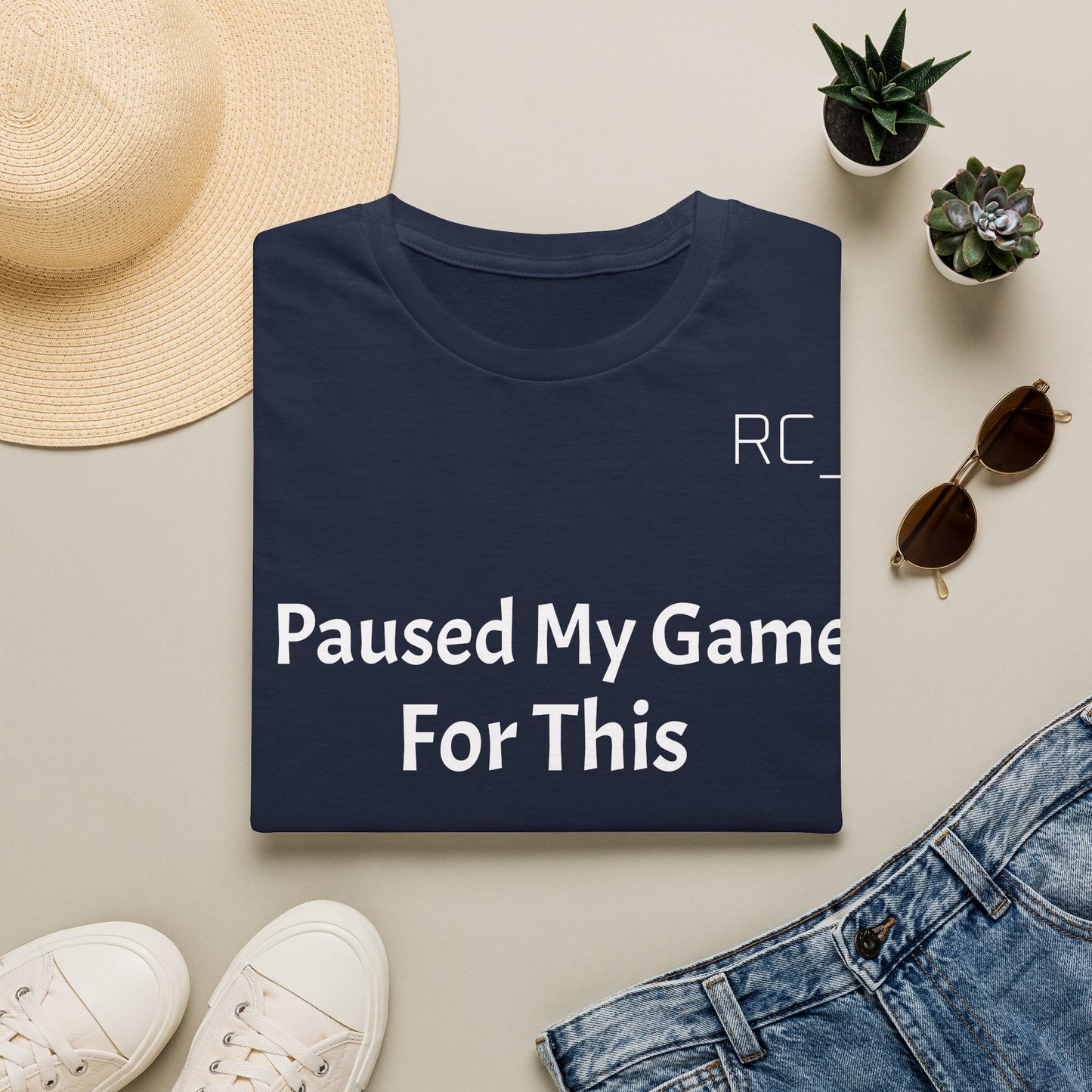 T-Shirt — "Paused My Game For This" Gamer Funny Tee