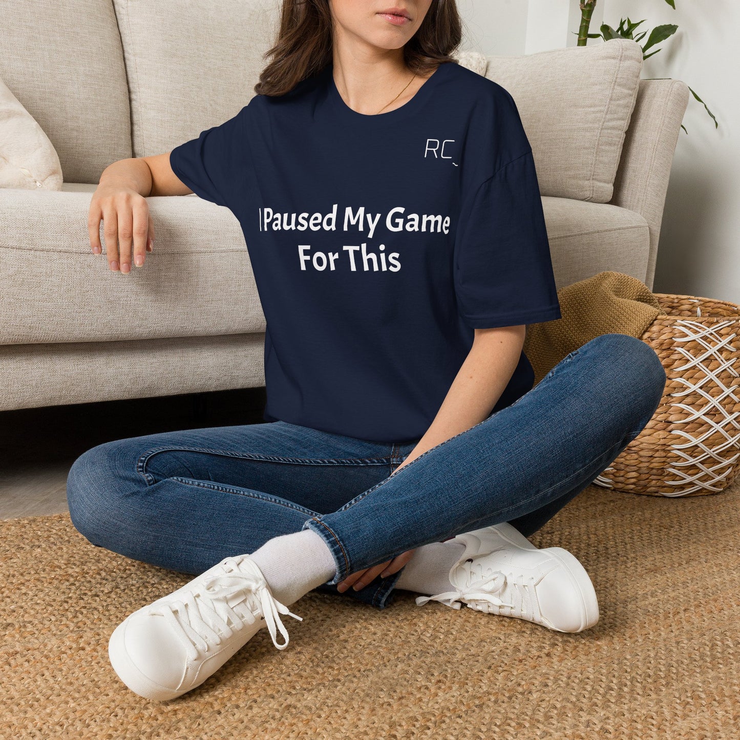 T-Shirt — "Paused My Game For This" Gamer Funny Tee