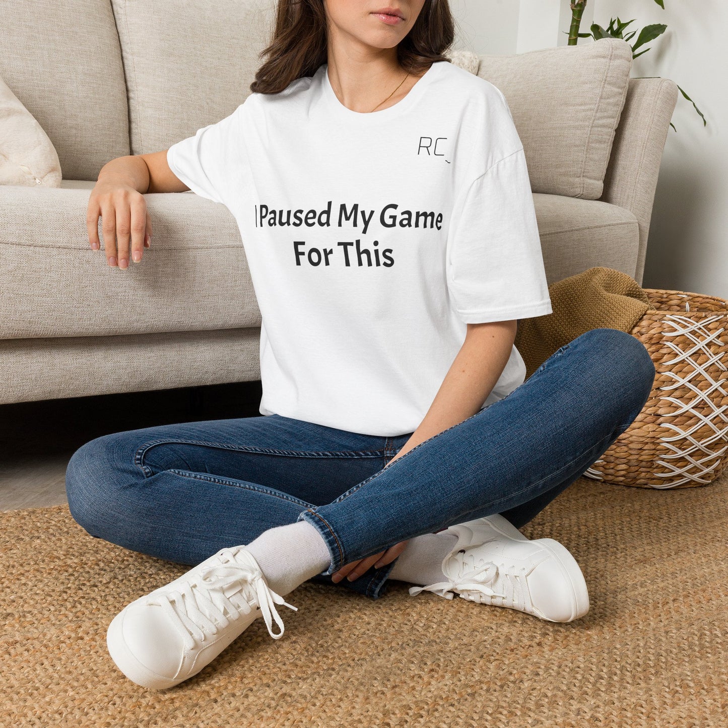 T-Shirt — "Paused My Game For This" Gamer Funny Tee