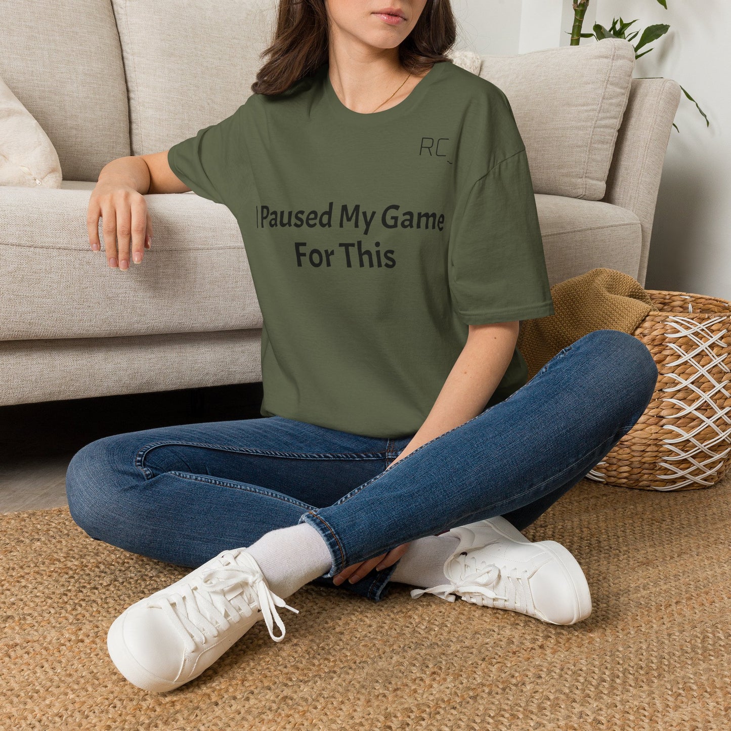 T-Shirt — "Paused My Game For This" Gamer Funny Tee