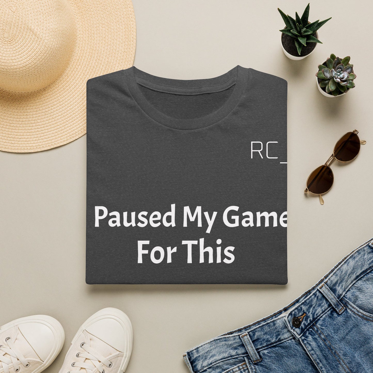 T-Shirt — "Paused My Game For This" Gamer Funny Tee