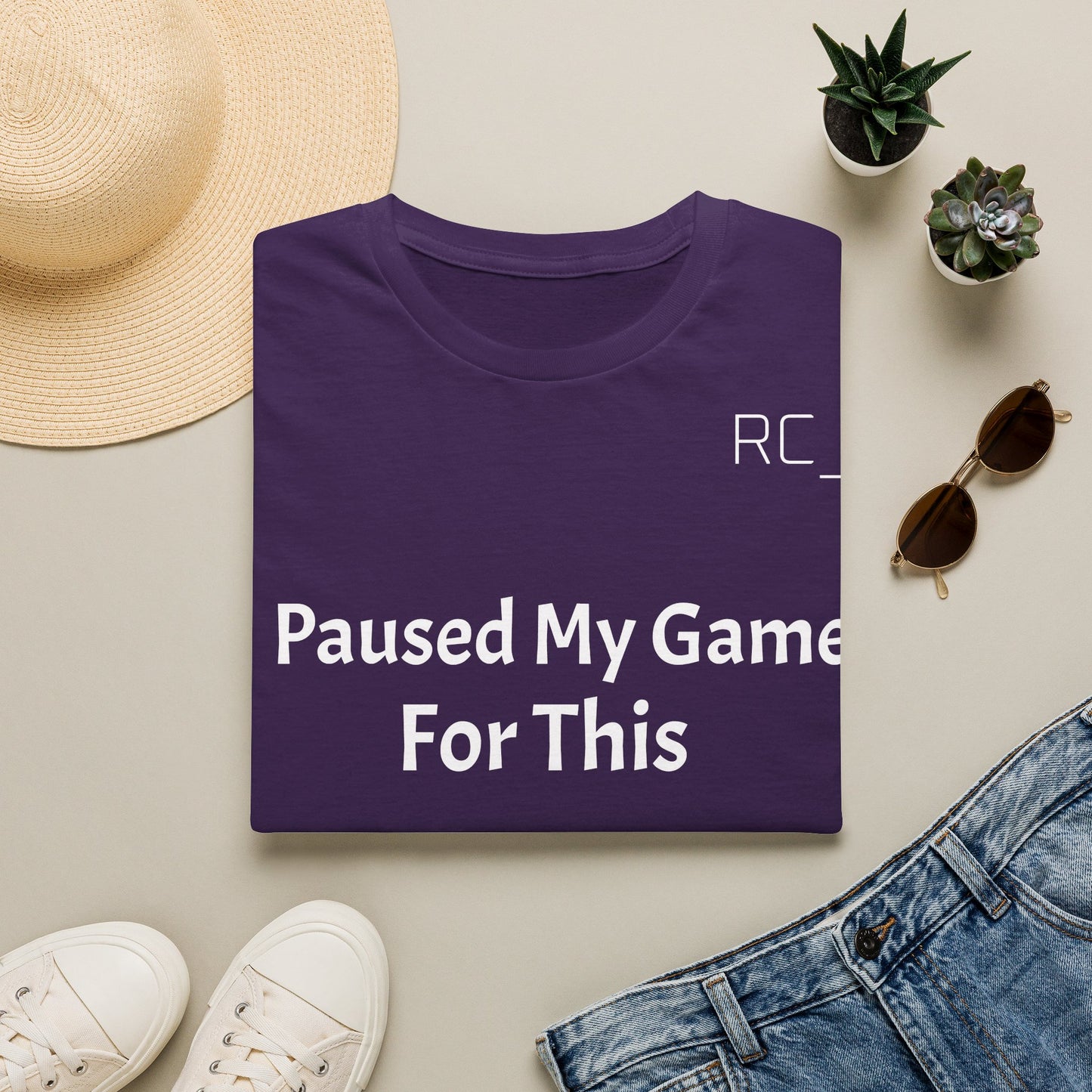 T-Shirt — "Paused My Game For This" Gamer Funny Tee