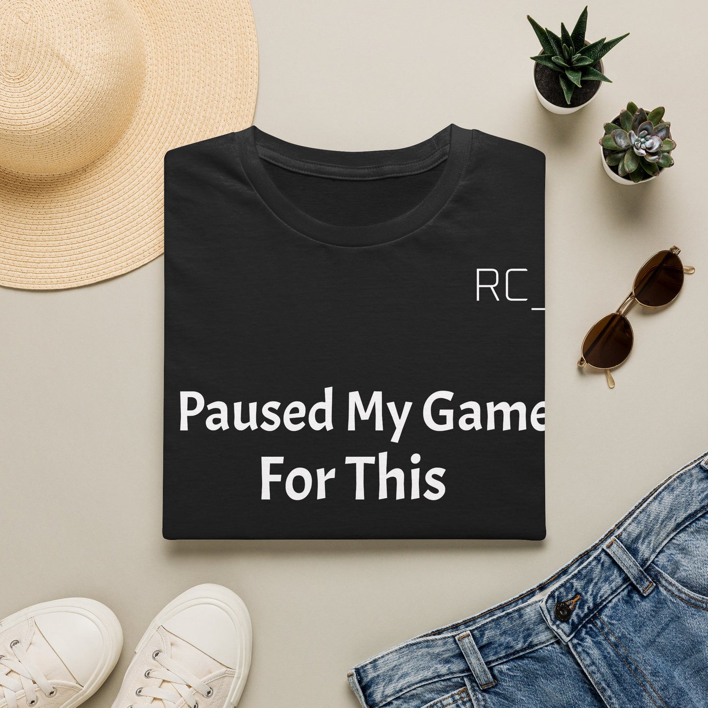 T-Shirt — "Paused My Game For This" Gamer Funny Tee