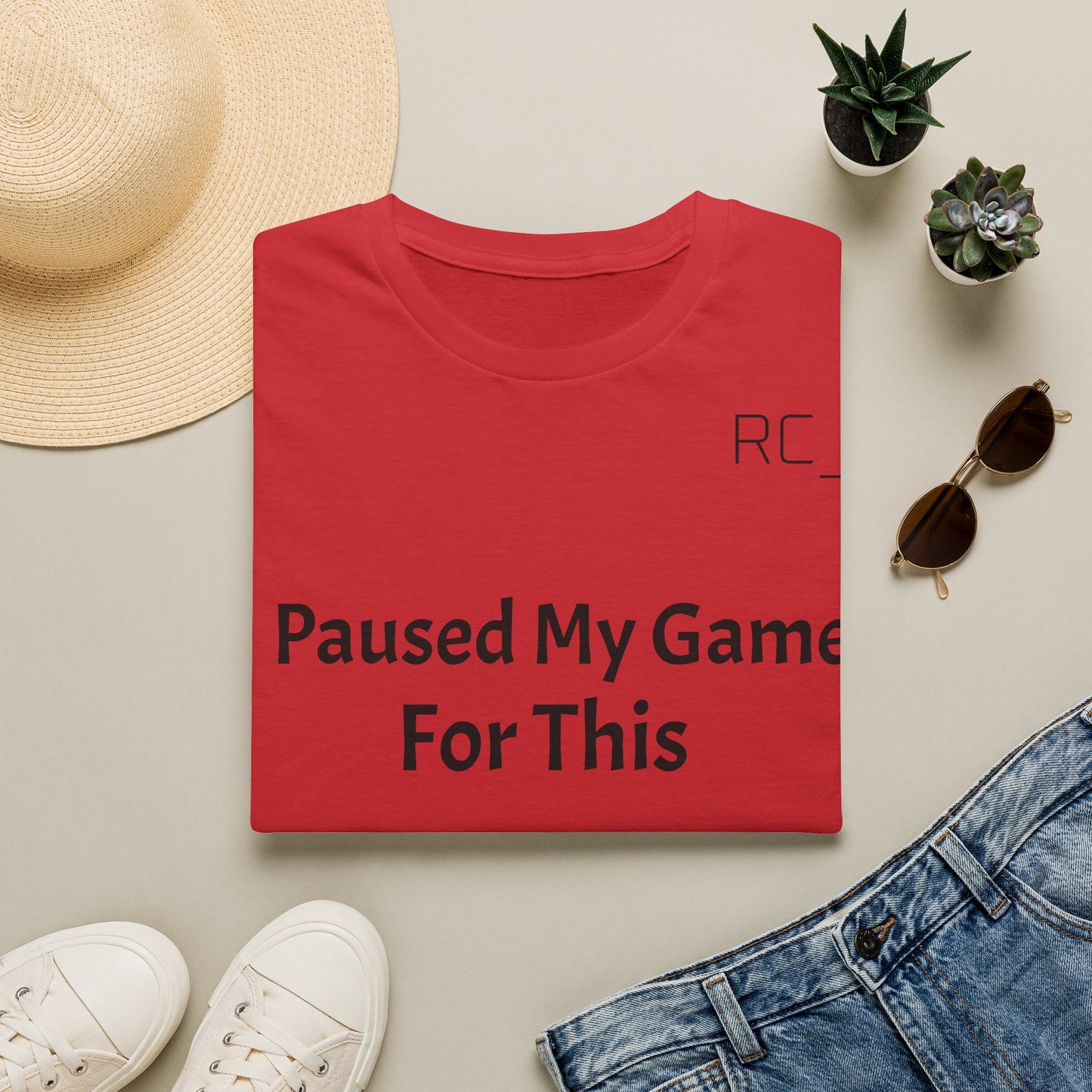 T-Shirt — "Paused My Game For This" Gamer Funny Tee