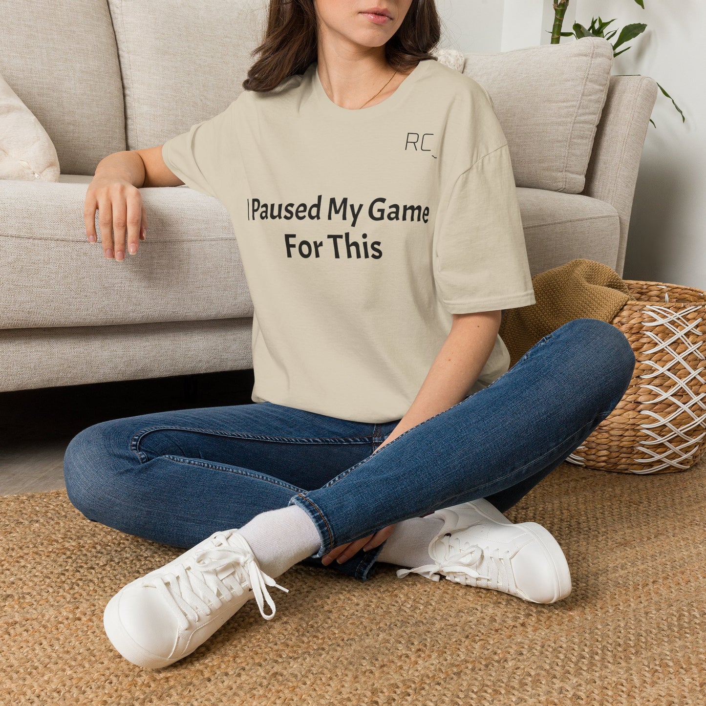 T-Shirt — "Paused My Game For This" Gamer Funny Tee