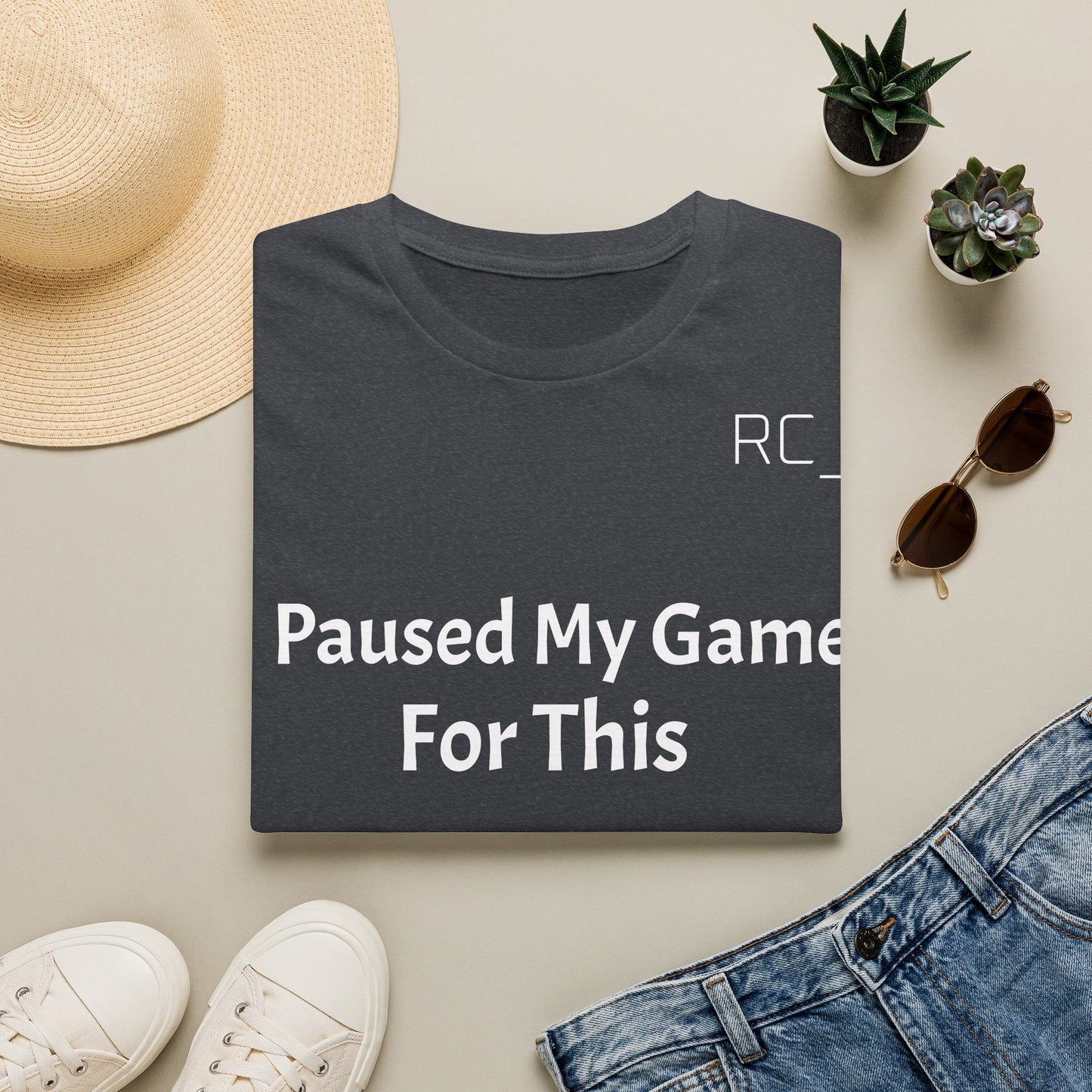T-Shirt — "Paused My Game For This" Gamer Funny Tee