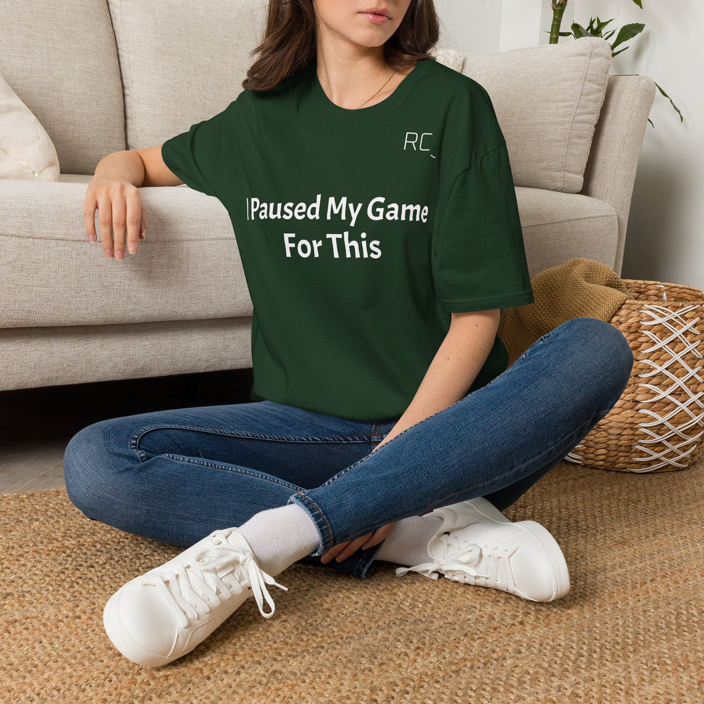 T-Shirt — "Paused My Game For This" Gamer Funny Tee