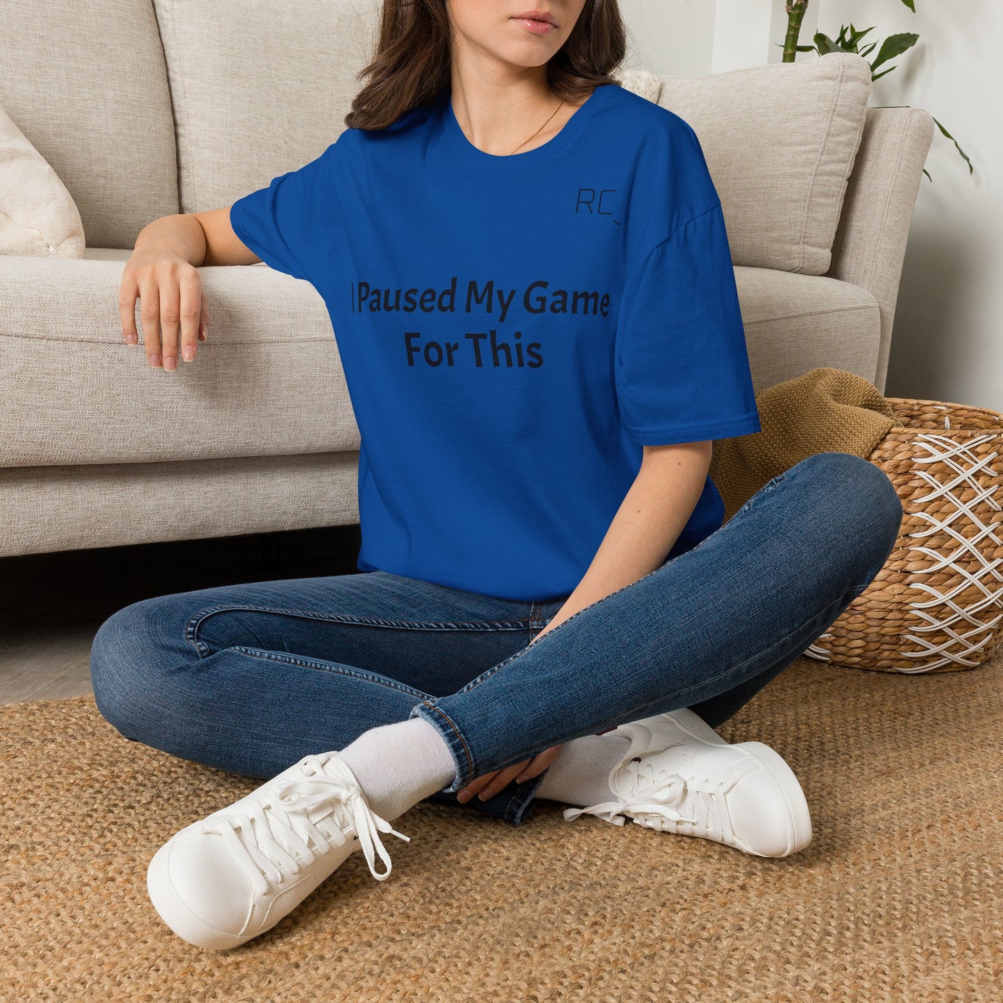 T-Shirt — "Paused My Game For This" Gamer Funny Tee