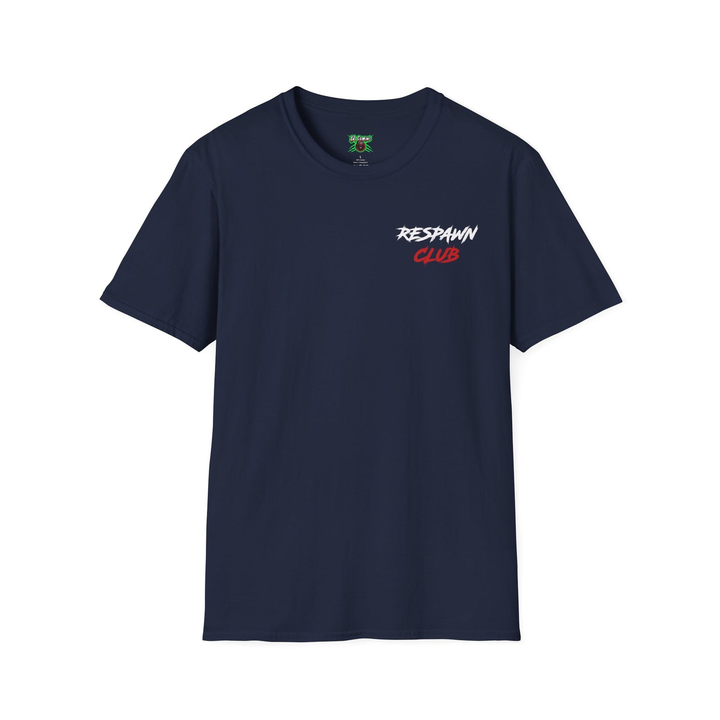 Respawn Club T-Shirt — Gamer Retro Script Tee