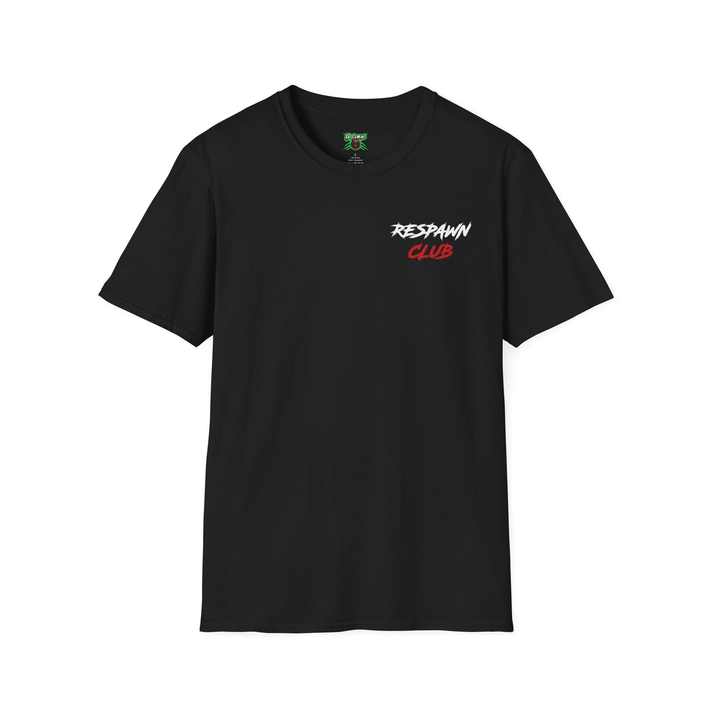 Respawn Club T-Shirt — Gamer Retro Script Tee
