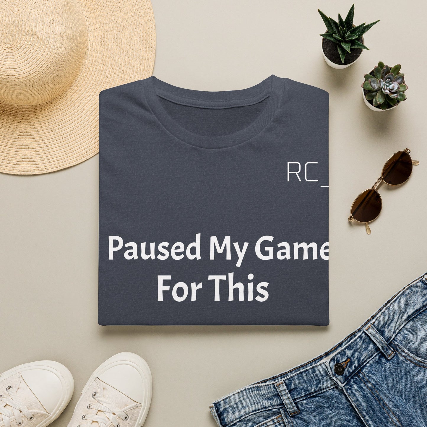 T-Shirt — "Paused My Game For This" Gamer Funny Tee