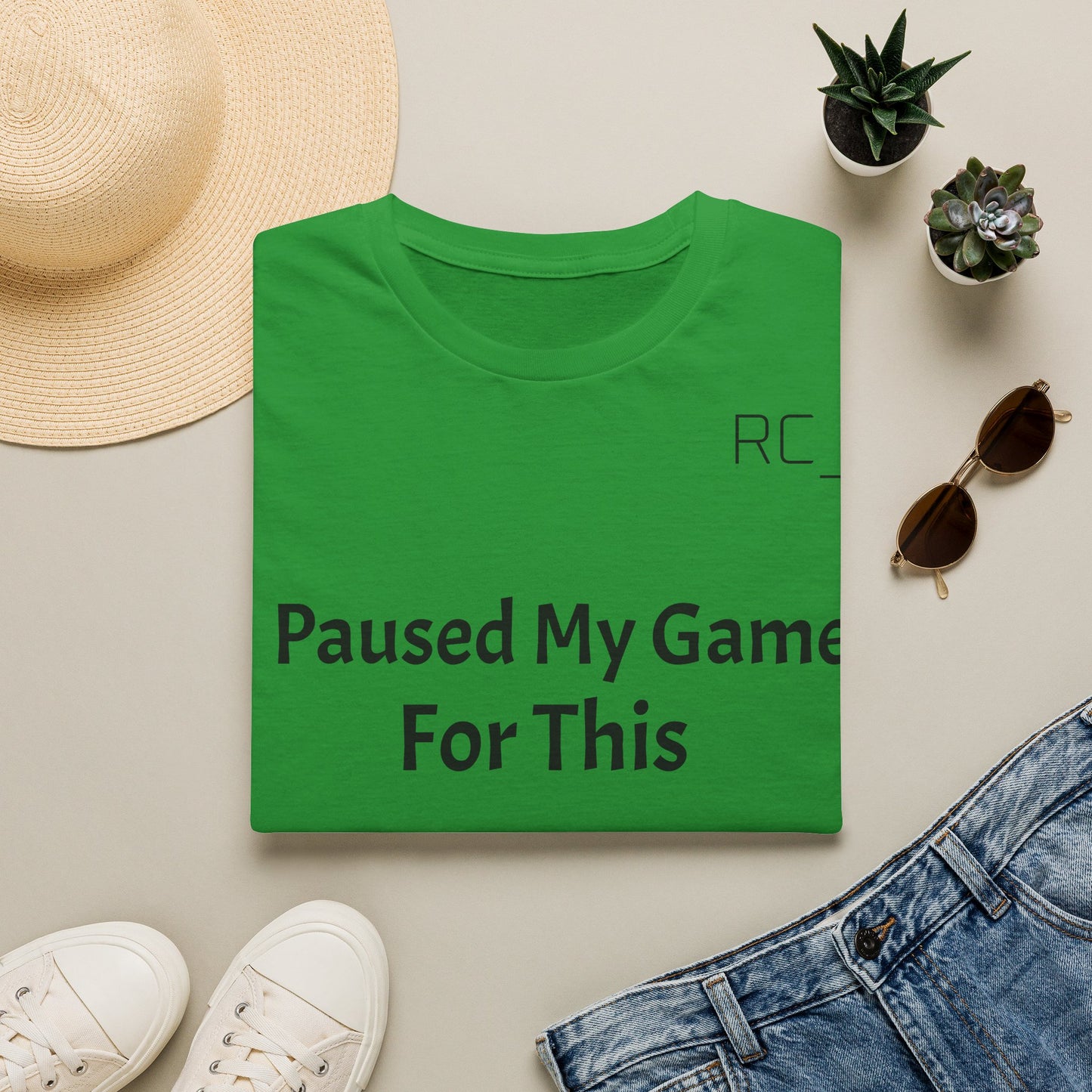 T-Shirt — "Paused My Game For This" Gamer Funny Tee