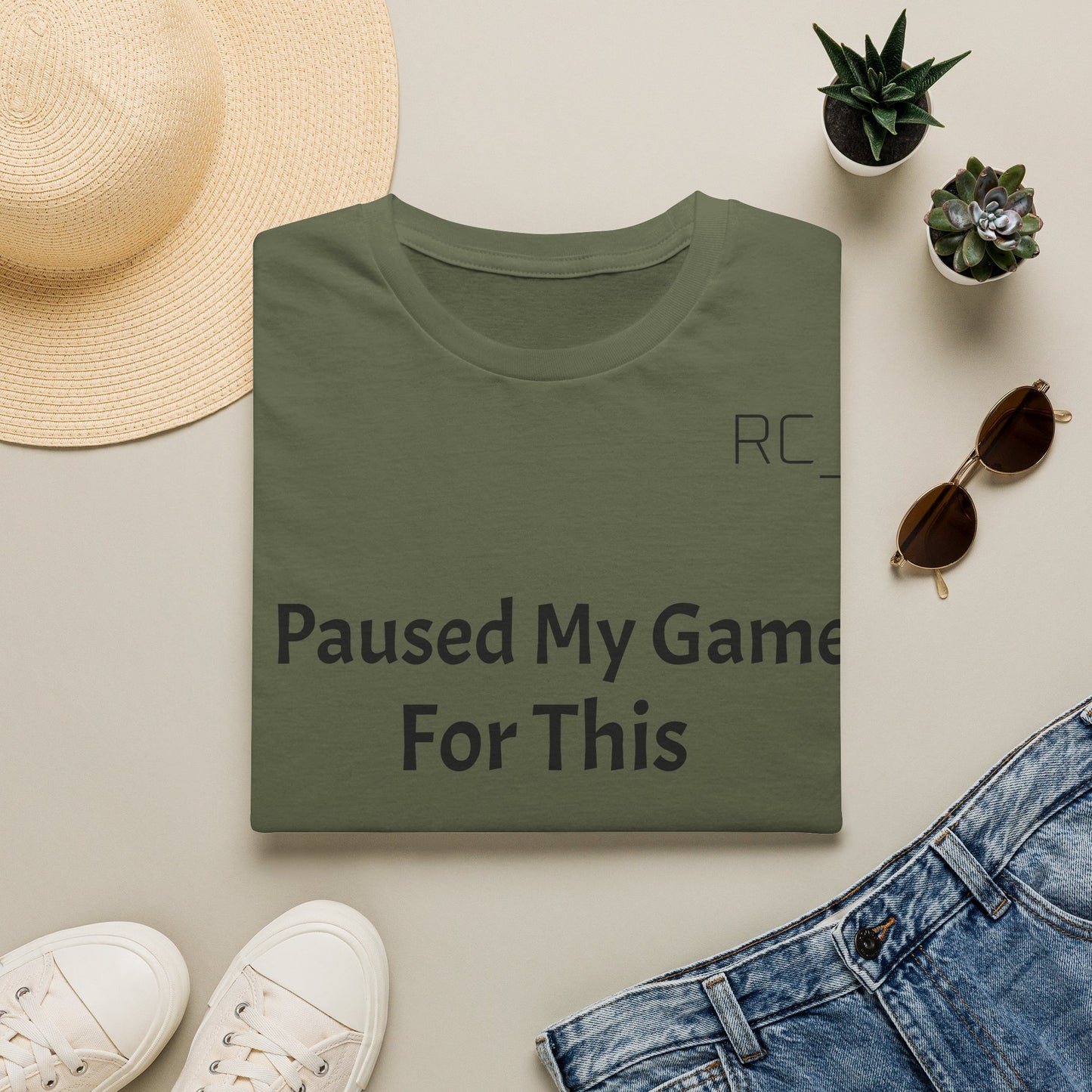 T-Shirt — "Paused My Game For This" Gamer Funny Tee
